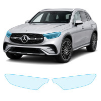 Антигравійна захисна бронеплівка за лекалами для Mercedes-Benz GLC X254 2022- оптика (фари та ПТФ)