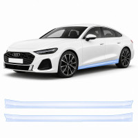 Антигравійна захисна бронеплівка за лекалами для Audi A5 B10 2024- нижня зона кузова