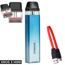 Багаторазова Pod-система Vaporesso Xros 3 Mini 1000mAh 2 мл Sky Blue Небесно-Блакитний
