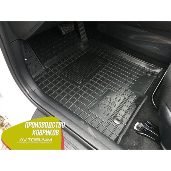 Водительский коврик в салон Kia Ceed (JD) 2012- (Avto-Gumm)