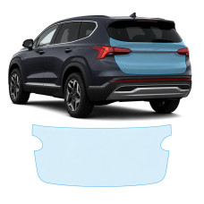 Антигравійна захисна бронеплівка за лекалами для Hyundai Santa Fe TM facelift 2021-2023 - зона кришки багажника
