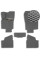 3D Килимки у салон EVA для Opel Astra H 2004-2010 з підп'ятником Сірі 5 шт