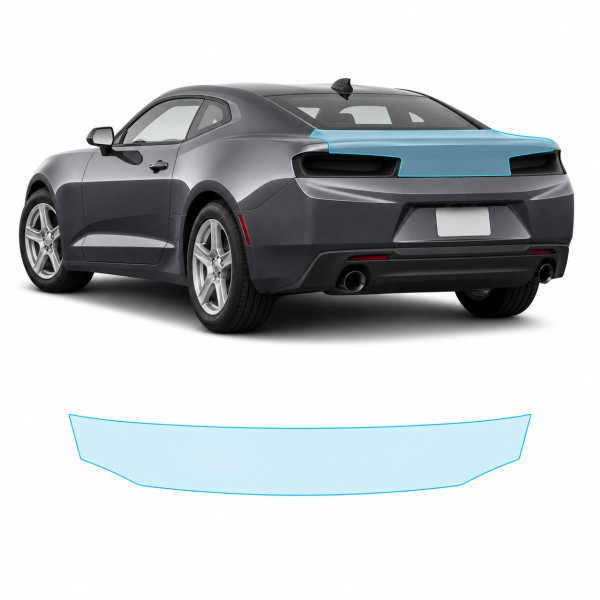 Антигравійна захисна бронеплівка за лекалами для Chevrolet Camaro VI 2016-2018 - зона кришки багажника