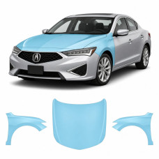 Антигравійна захисна бронеплівка за лекалами для Acura ILX I facelift 2019-2022 - капот і передні крила