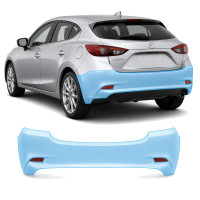 Антигравийная защитная бронепленка по лекалам для Mazda Mazda3 BN facelift 2016-2019 - задний бампер