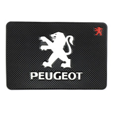 Антискользящий коврик торпеды с логотипом Peugeot