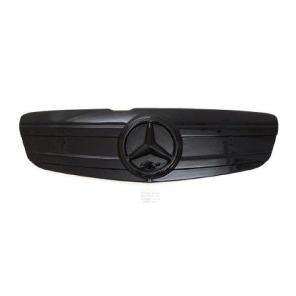 Зимова накладка на радіаторні грати Mercedes Vito-Viano 2010-2014 2 спиці Глянець Voron Glass
