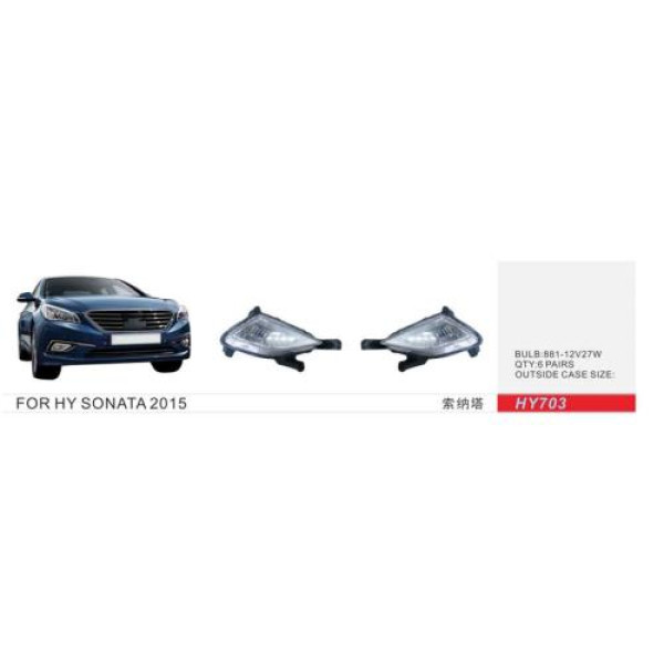 Противотуманные фары для Hyundai Sonata 2014-2017 12V 27W (HY-703-WOW)