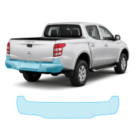 Антигравійна захисна бронеплівка за лекалами для Mitsubishi L200 V 2015-2019 - задній бампер