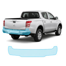 Антигравийная защитная бронепленка по лекалам для Mitsubishi L200 V 2015-2019 - задний бампер