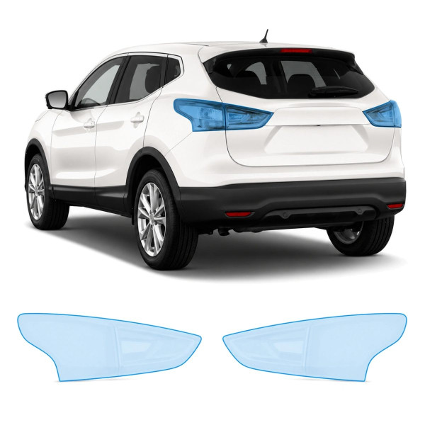 Антигравийная защитная бронепленка по лекалам для Nissan Qashqai J11 2014-2017 - задние фонари стопы
