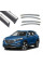 Дефлекторы окон ветровики Benke для Hyundai Tucson (TL) 2015-2020 Хром Молдинг Из Нержавеющей Стали 3D
