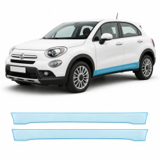 Антигравійна захисна бронеплівка за лекалами для Fiat 500X I 2015-2018 - нижня зона кузова пороги