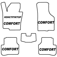 Коврики в салон EVA КОНСТРУКТОР (Комплект Comfort)