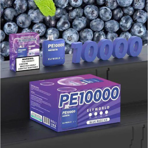 Elf Bar World PE10000 POD 5% Blue Razz Ice Синя Малина Зі Льодом (Підряджається)