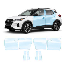 Антигравийная защитная бронепленка по лекалам для Nissan Kicks P15 2018-2024 - зоны дверей и стойки окон