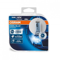 Автолампа галогенная Osram Cool Blue +20% 12V H4 60/55W 4200K 2 шт (64193CBI-BOX)