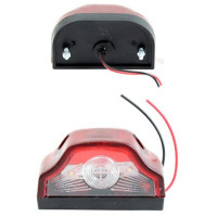 LED Підсвічування Номери універсальні Thoc Auto 12/24V 4 LED 2 шт Червона (УР-37)