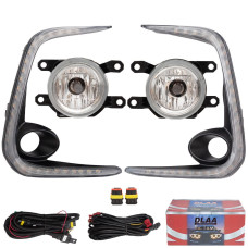 LED Протитуманні фари для Toyota Corolla 2017- H8 12V 35W DRL-6W/6W FOG+DRL+TURN з проводкою Комплект (TY-9377L-1 3в1)