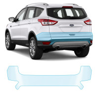 Антигравийная защитная бронепленка по лекалам для Ford Kuga II 2013-2019 - задний бампер