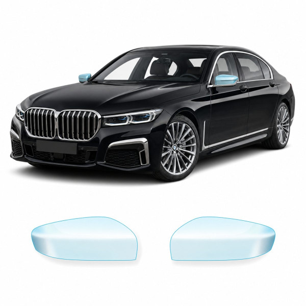 Антигравийная защитная бронепленка по лекалам для BMW 7 Series G11/G12 facelift 2019-2022 - зеркала