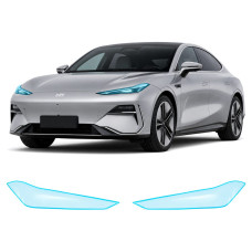 Антигравійна захисна бронеплівка за лекалами для Geely Galaxy E8 I 2023- оптика (фари та ПТФ)