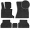 Ворсовые коврики для BMW X5 (E70) 2007-2013 с подпятником Черные 5 шт (Carrera)