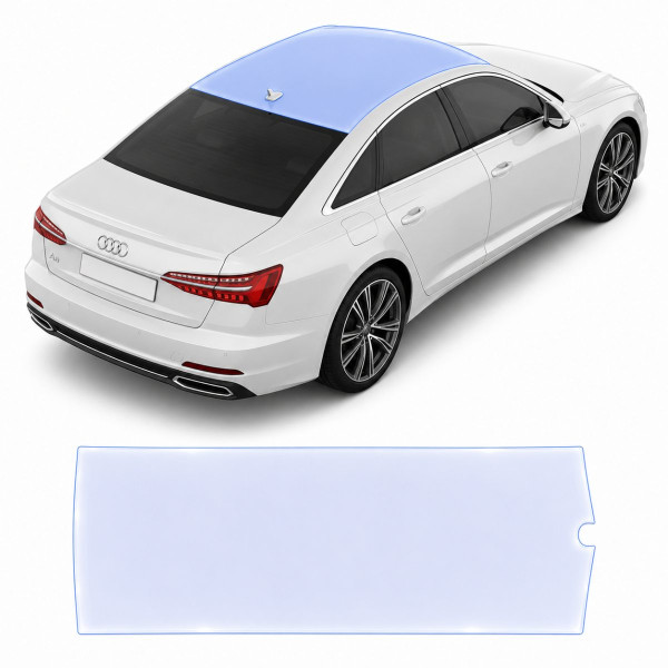 Антигравийная защитная бронепленка по лекалам для Audi A6 C8 2018-2022 - зона крыши