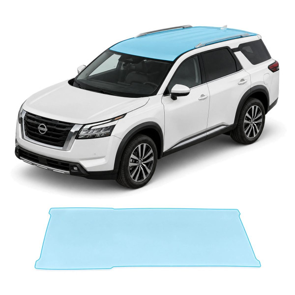 Антигравийная защитная бронепленка по лекалам для Nissan Pathfinder R53 2022- зона крыши