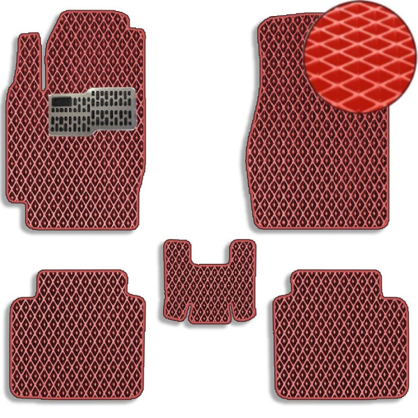 Килимки у салон EVA для Toyota Camry (ACV 30) 2001-2006 з підп'ятником Червоний 5 шт