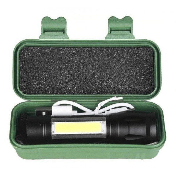 Ліхтар ручний POLICE 511-T6-450 lum USB вбудований акумулятор 300 метрів zoom (2766)