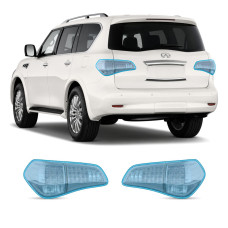 Антигравийная защитная бронепленка по лекалам для Infiniti QX80 Z62 2010-2017 - задние фонари стопы