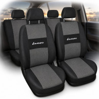 Чохли для сидінь модельні Daewoo Lanos Sens комплект Чорно - сірі