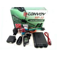 Автосигнализация Convoy MP-50 / двухсторонняя / дистанция 450 -1000 м / брелок 2 шт / LCD дисплей / без сирены