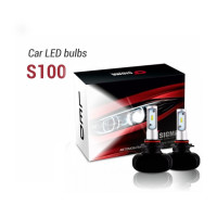LED лампи автомобільні SIGMA S100 H11/H8 радіатор 4000Lm/CSP/40W/6000K/IP65/8-48V 2шт