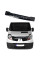 Дефлектор капоту мухобійка Renault Trafic 2001-2014 (Коротка 145 мм) Voron Glass