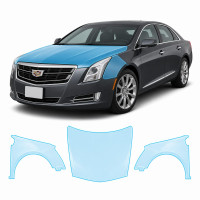 Антигравійна захисна бронеплівка за лекалами для Cadillac XTS I 2013-2019 - капот і передні крила