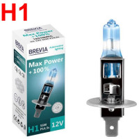 Автолампа галогенна Brevia Max Power +100% H1 12V 55W 1 шт (12010MPC)