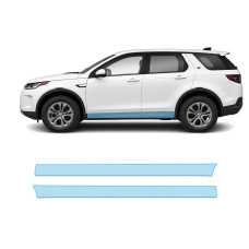 Антигравийная защитная бронепленка по лекалам для Land Rover Discovery Sport L550 facelift 2020- нижняя зона кузова пороги