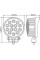 LED фара Brevia Flood Ближний свет 10-30V 42W (14x3W) 2800Lm Алюминиевый корпус IP68 (10651RFX1)