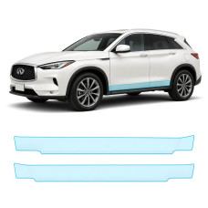 Антигравійна захисна бронеплівка за лекалами для Infiniti QX50 J55 2019- нижня зона кузова пороги