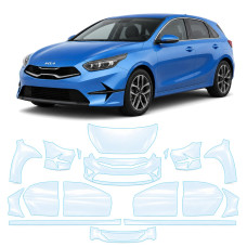 Антигравийная защитная бронепленка по лекалам для Kia Ceed CD facelift 2022- полный кузов