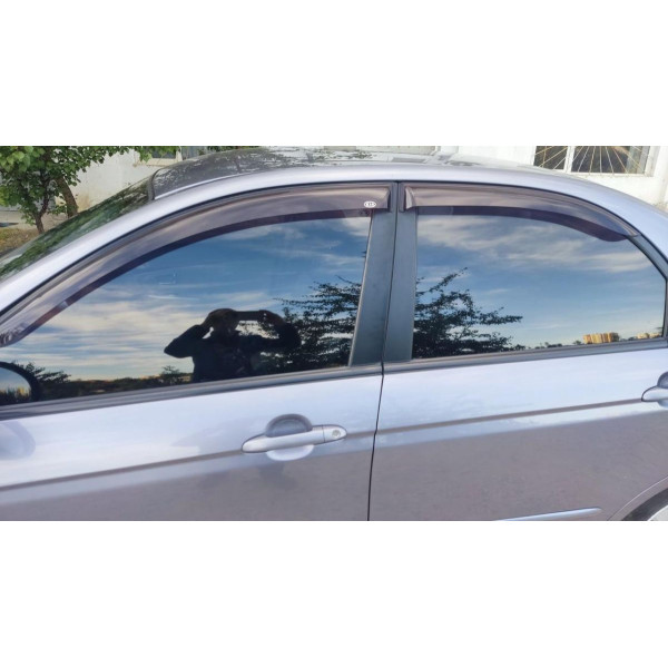 Дефлектори вікон для Kia Cerato 2003-2009 Скотч 3M Voron Glass