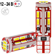 Автолампа світлодіодна LED 12/24V T10 3,4W 440 Lm (Canbus Оманка) Біле Світло 1 шт