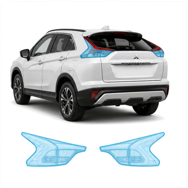 Антигравійна захисна бронеплівка за лекалами для Mitsubishi Eclipse Cross I 2017-2021 - задні ліхтарі стопи