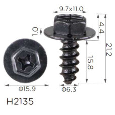 Винт с шайбой Toyota (90159C0036, 9015960431, 90159W0007) (H2135)