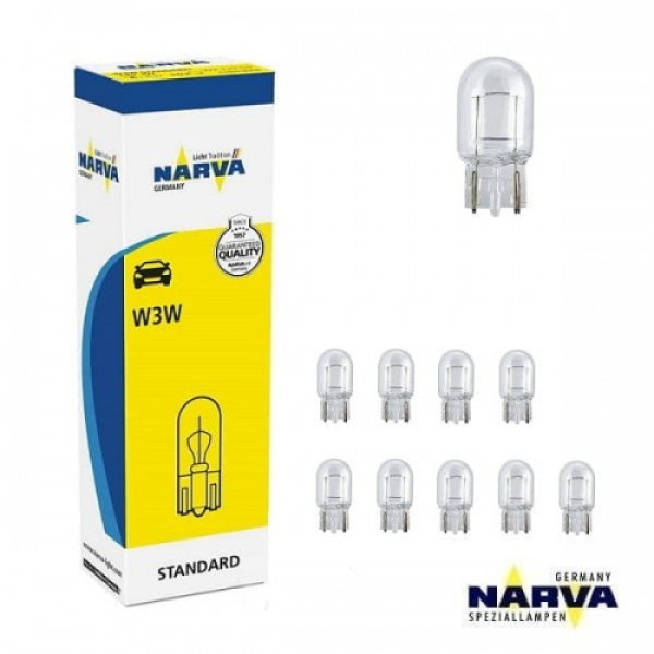 Автолампы бесцокольная Narva W3W (Приборы Повороты) 10 шт (17197)