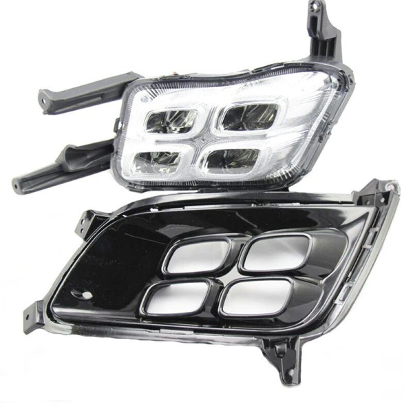 LED Протитуманні фари для Kia Optima K5 2013-2015 2DRL Комплект (KA-687)