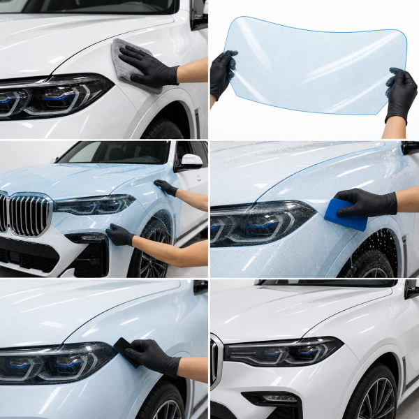 Антигравийная защитная бронепленка по лекалам для BMW X7 G07 2019-2022 - зона крышки багажника