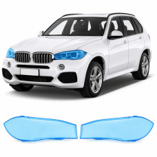 Антигравийная защитная бронепленка по лекалам для BMW X5 F15 2013-2018 - оптика (фары и ПТФ)